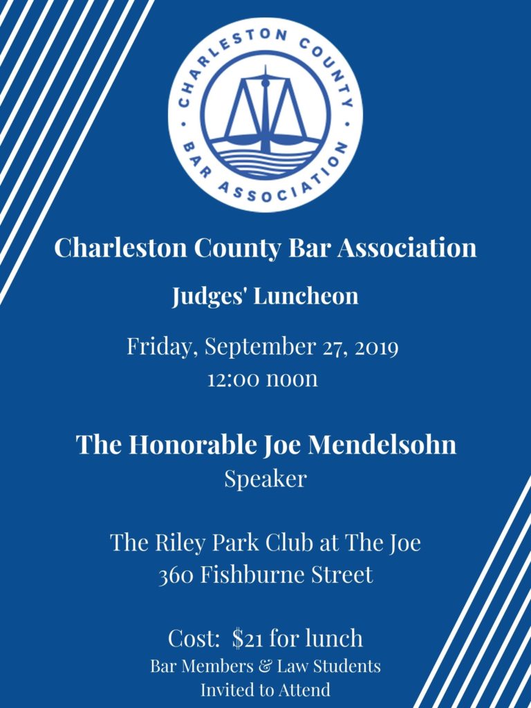 Judges' Luncheon Charleston County Bar Association